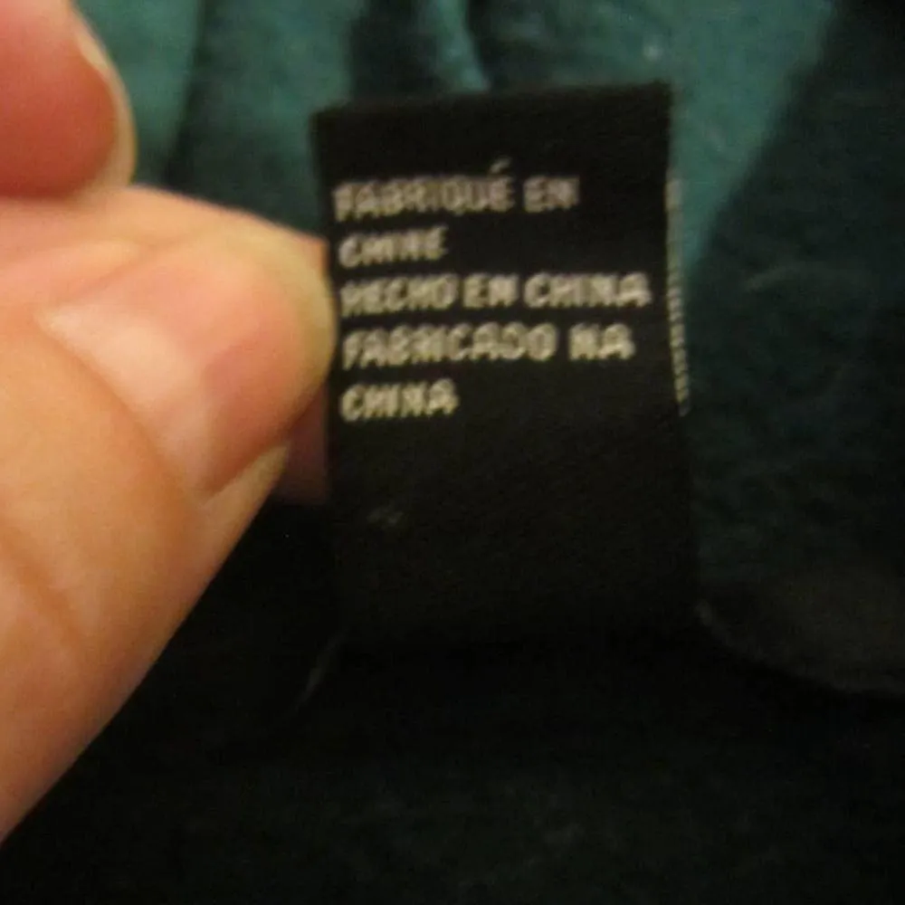 Forever 21 Cropped Athletic Wear Full Zip Up Green Hoodie With Pockets Size M - Image 5