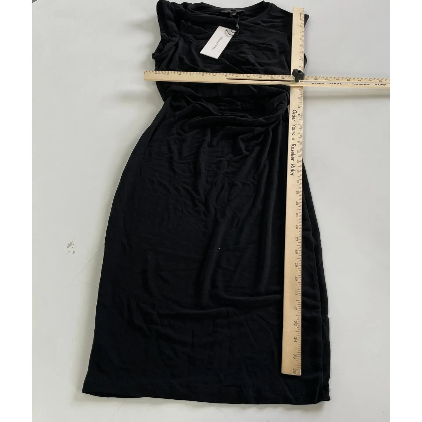 Dance & Marvel Dress Womens Small Black Stretch Knit Cutout Mini LBD - Image 9