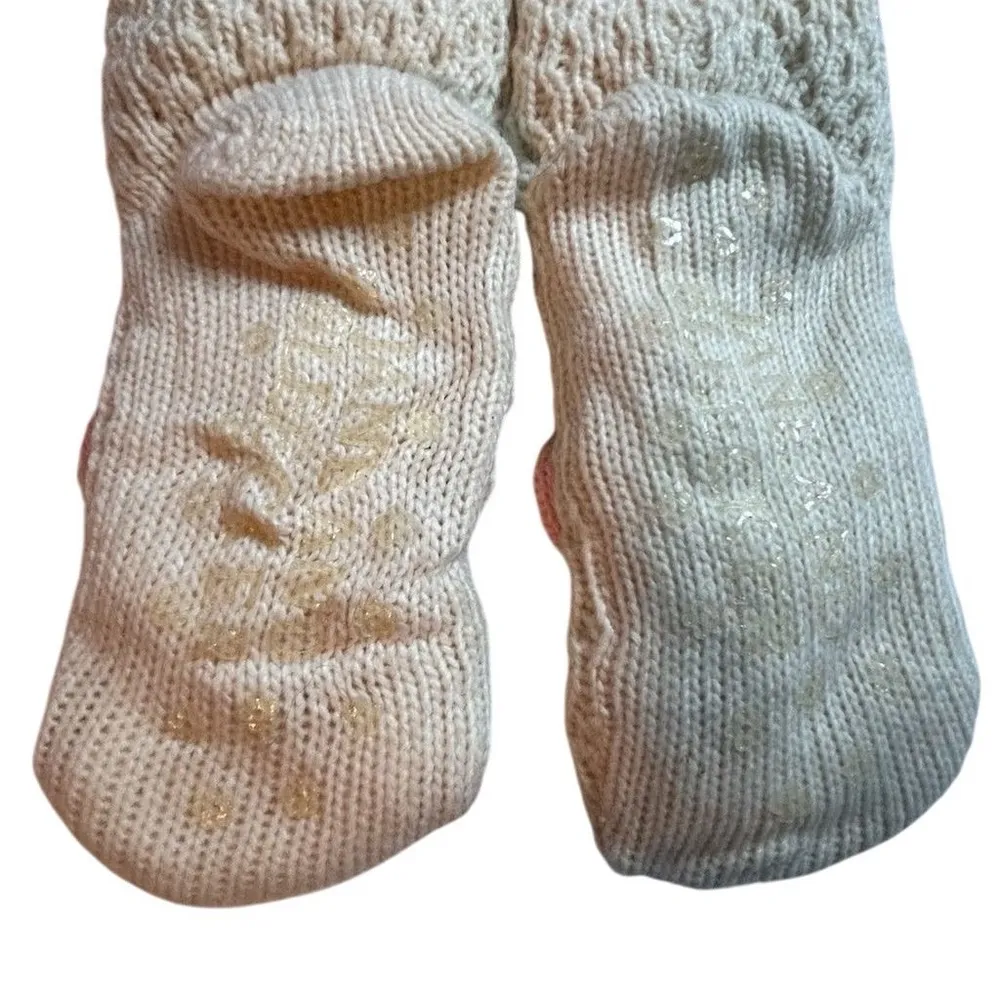 Jane & Bleecker Pair Slipper Knit Faux Socks Cat Fleece Fuzzy Warm Gift - Image 12