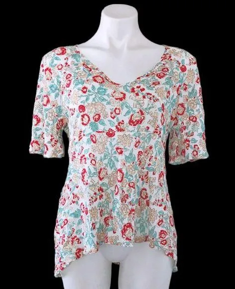 Rachel Zoe Floral Top, V-Neck Blouse Size S New with Tag - Image 2