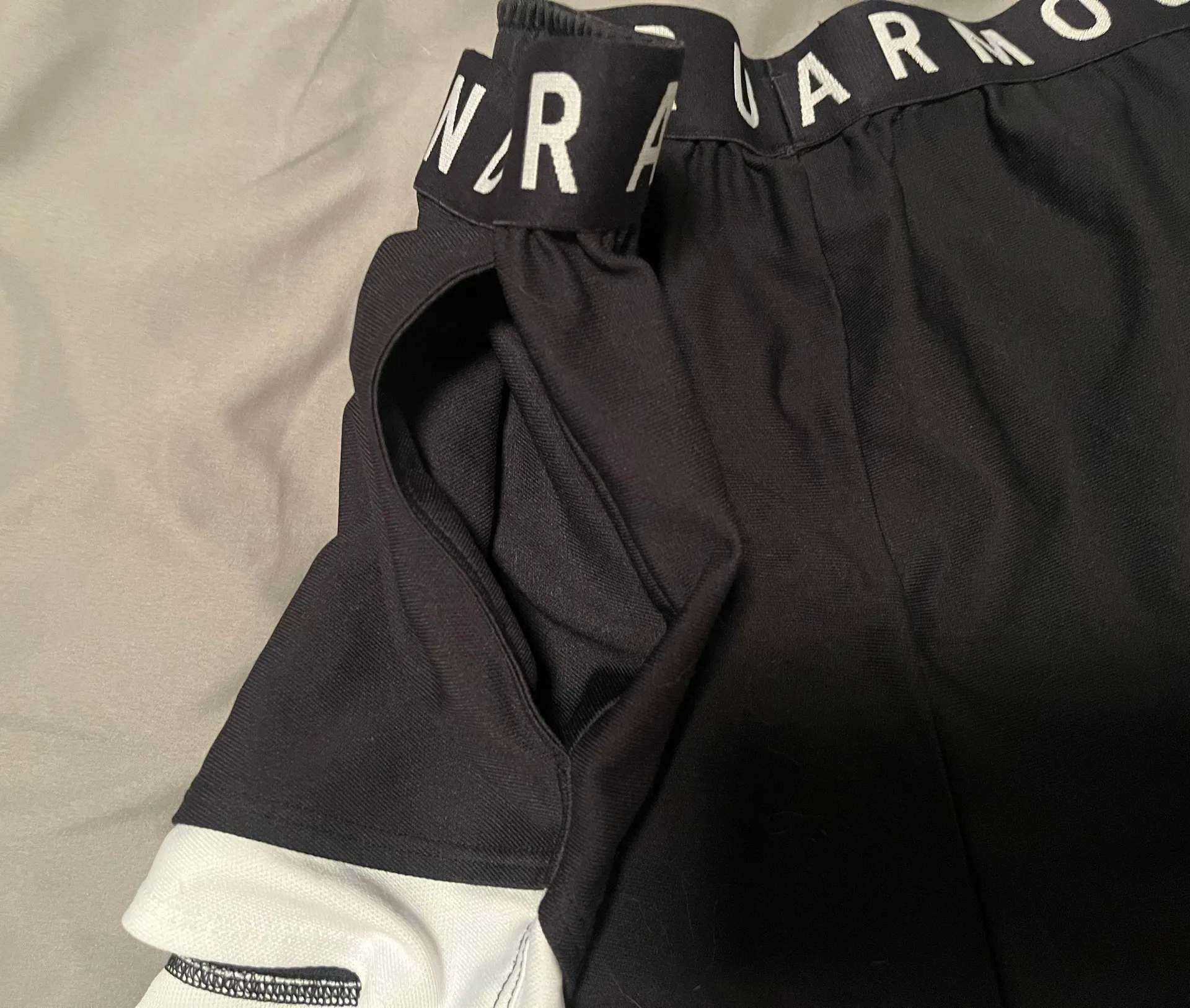 Under Armour Black & White Shorts - Image 4