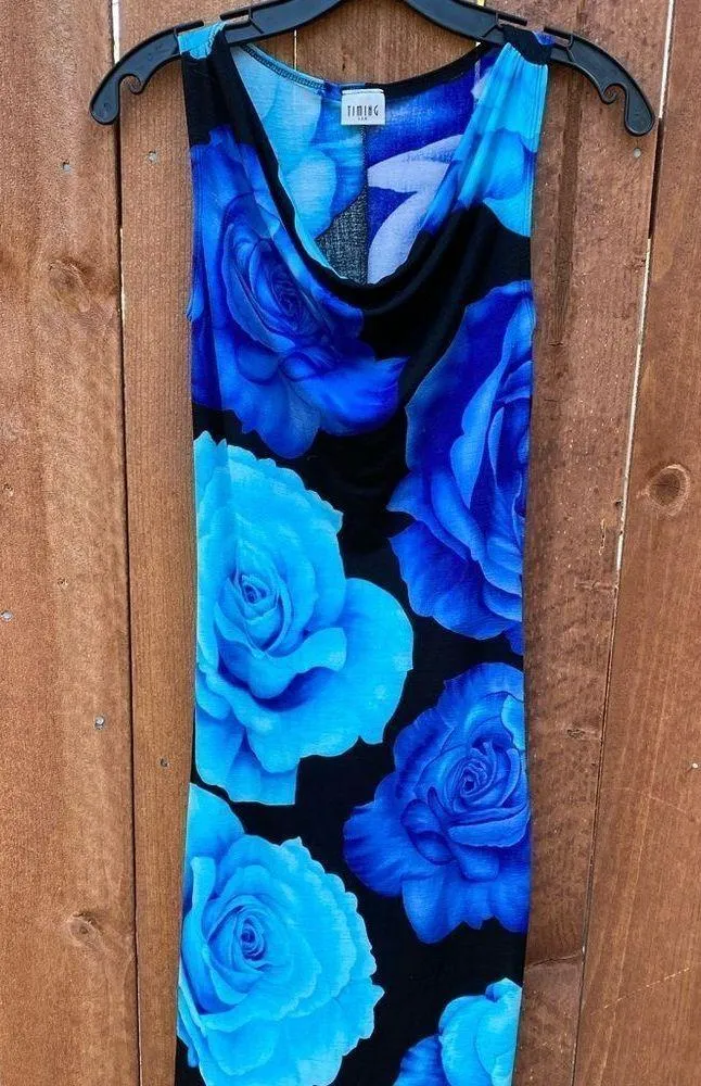 Timing Blue Floral Dress - Image 13