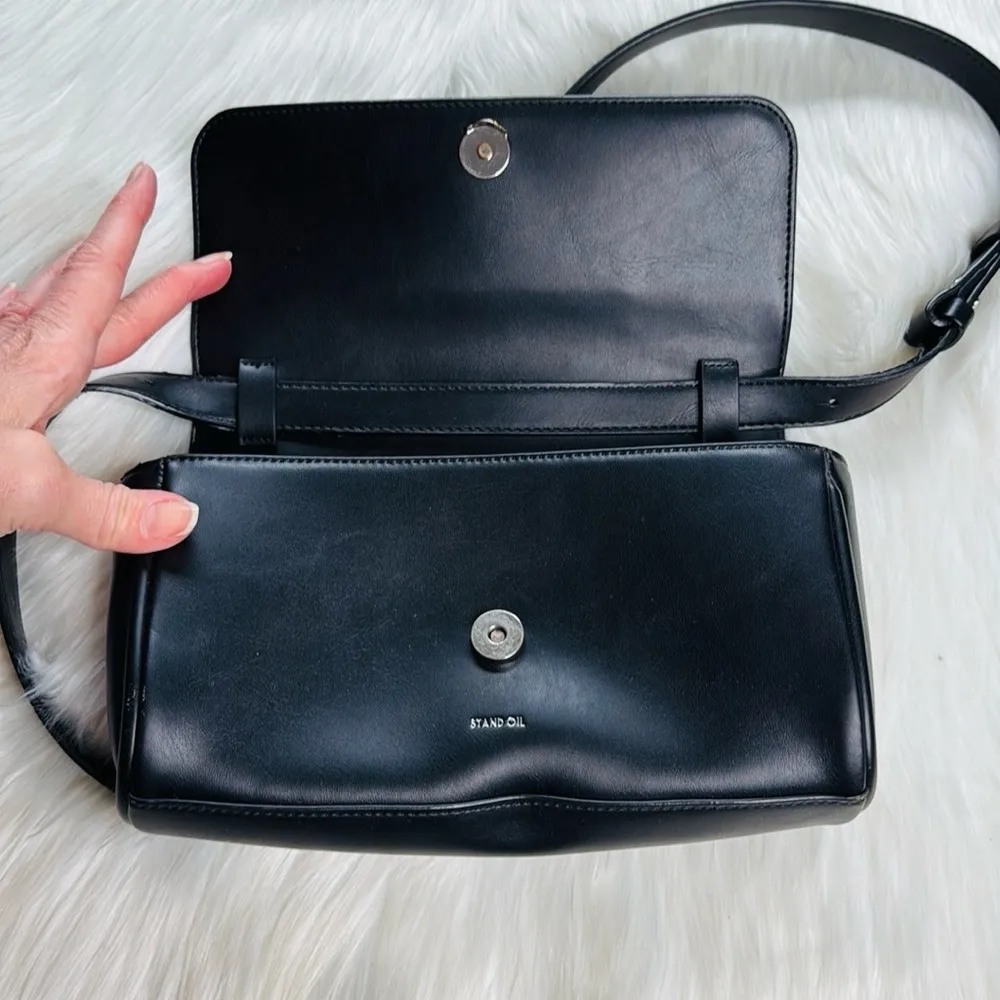 Stand Oil Black Crossbody Bag - Image 6