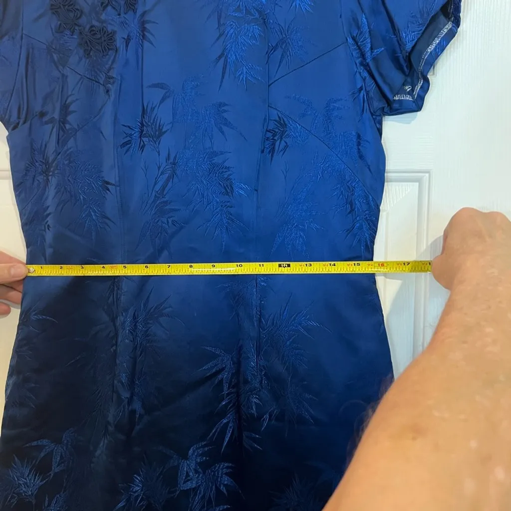 Royal Blue Cheongsam Elegant - Image 10