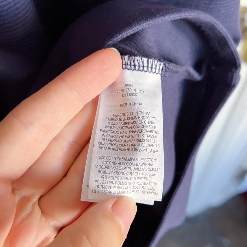 Boden • Ellen Ottoman Dress shift sheath knit stretch Navy blue 3/4 sleeve Size 6 - Image 7