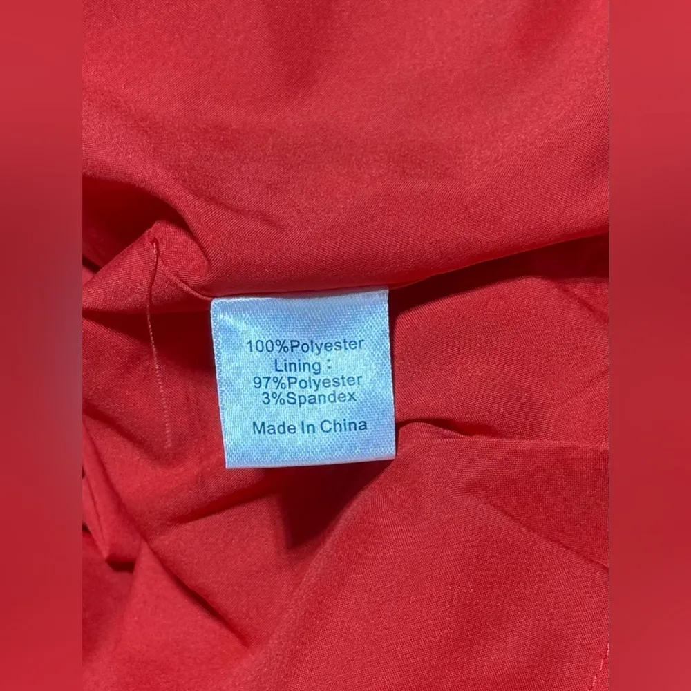 Tuckernuck Faye Red Guipure Lace Blouse XXS NWT Ruffle Bow Back Cocktail Top - Image 10