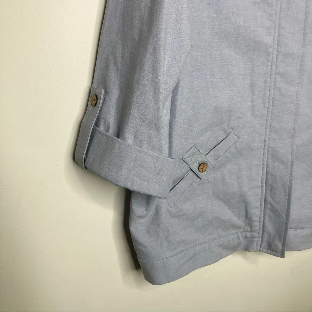 Koret petite‎ 99% cotton jacket lightweight size medium petite Blue - Image 2