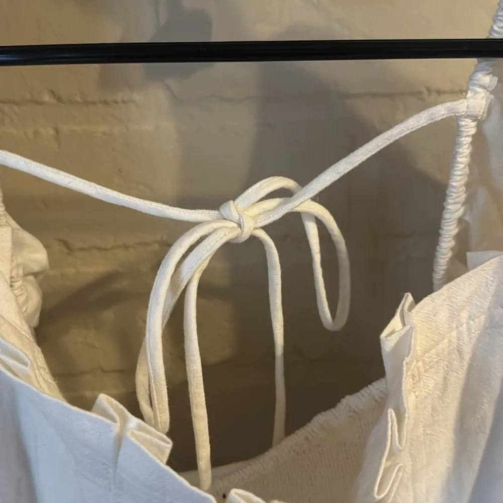 Free People tunic In Bloom shirt Spring Summer White Pullover Top Blouse small - Image 4