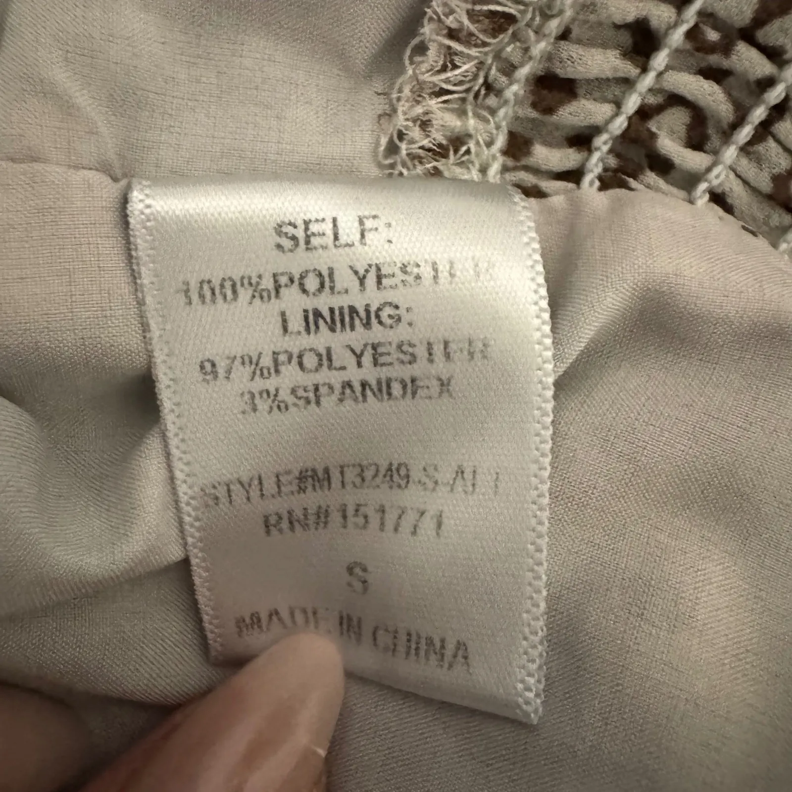 Altar'd‎ State Women's Leopard Print Long Sleeve Crop Top Square Neck S - Image 6