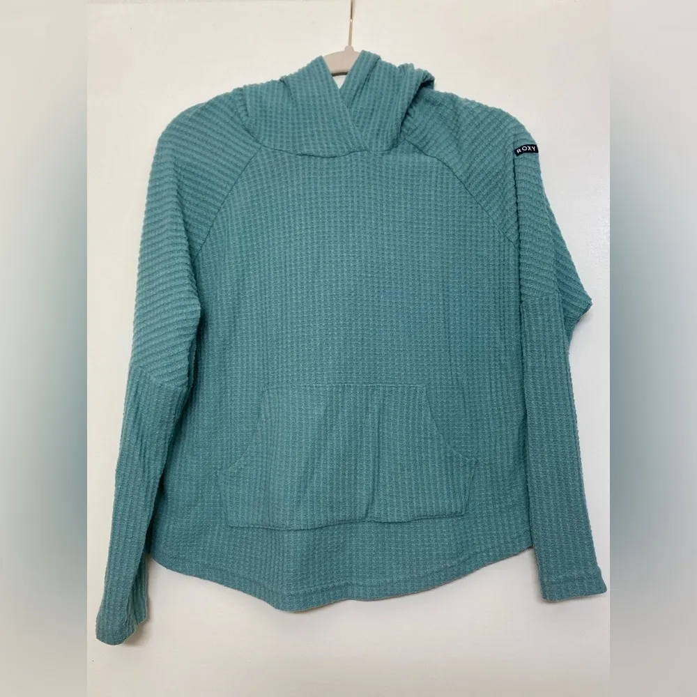 Roxy Sage Waffle Knit Hooded Pullover Sweater! - Image 2