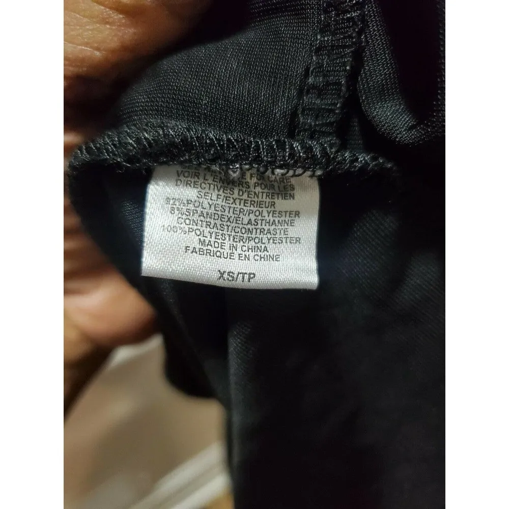 Bobeau Women Solid Black Polyester Long Sleeve Open Front Casual Blazer Size XS - Image 10