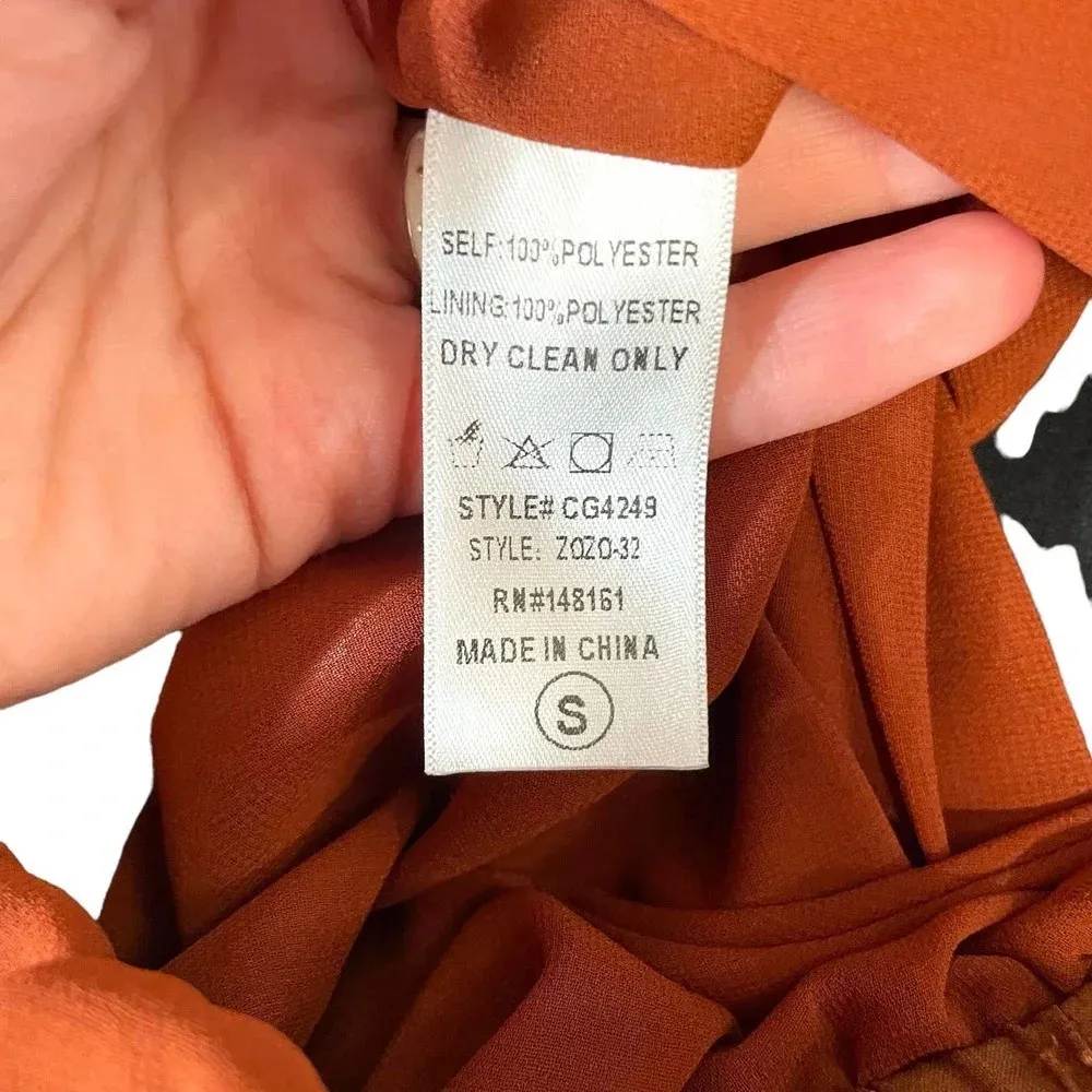 Buddy Love Zozo Elastic Waist Mini Dress Frappe Brown Snake Print Size‎ Small - Image 9