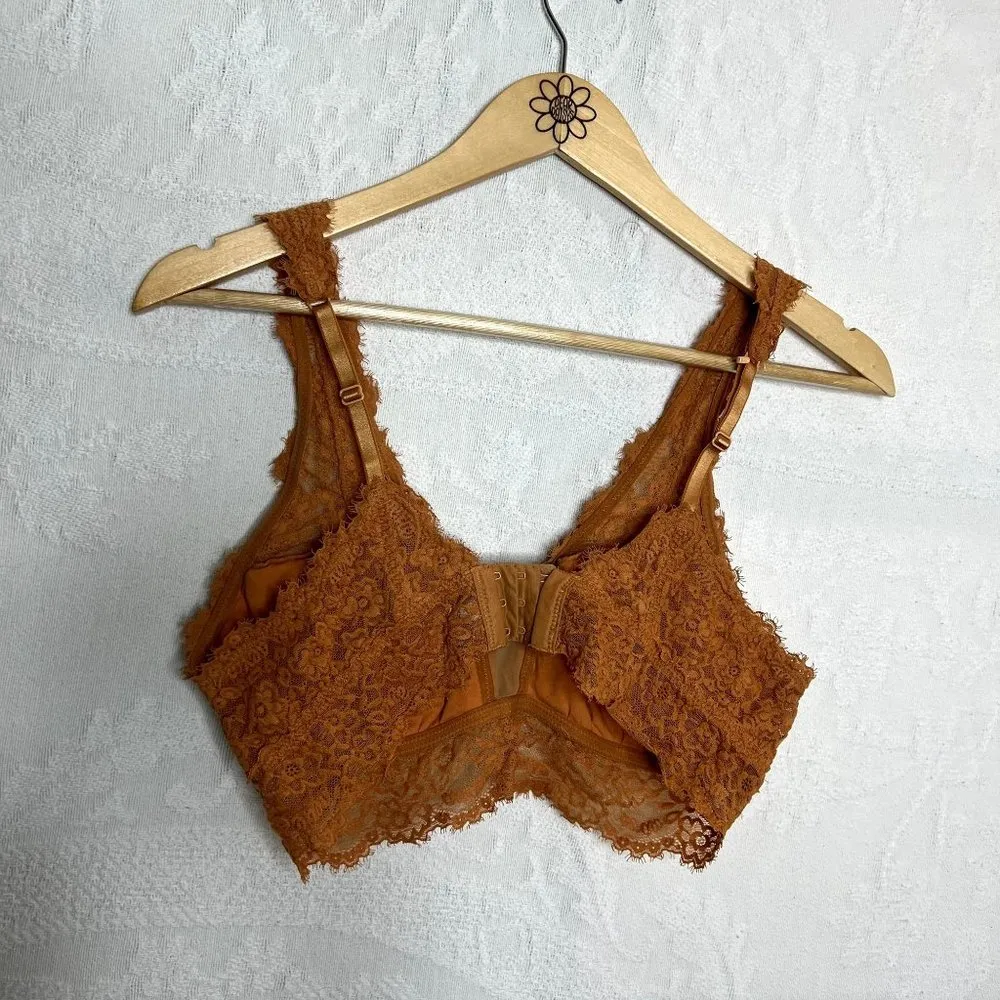 Aerie Orange Lace Bralette - Image 6