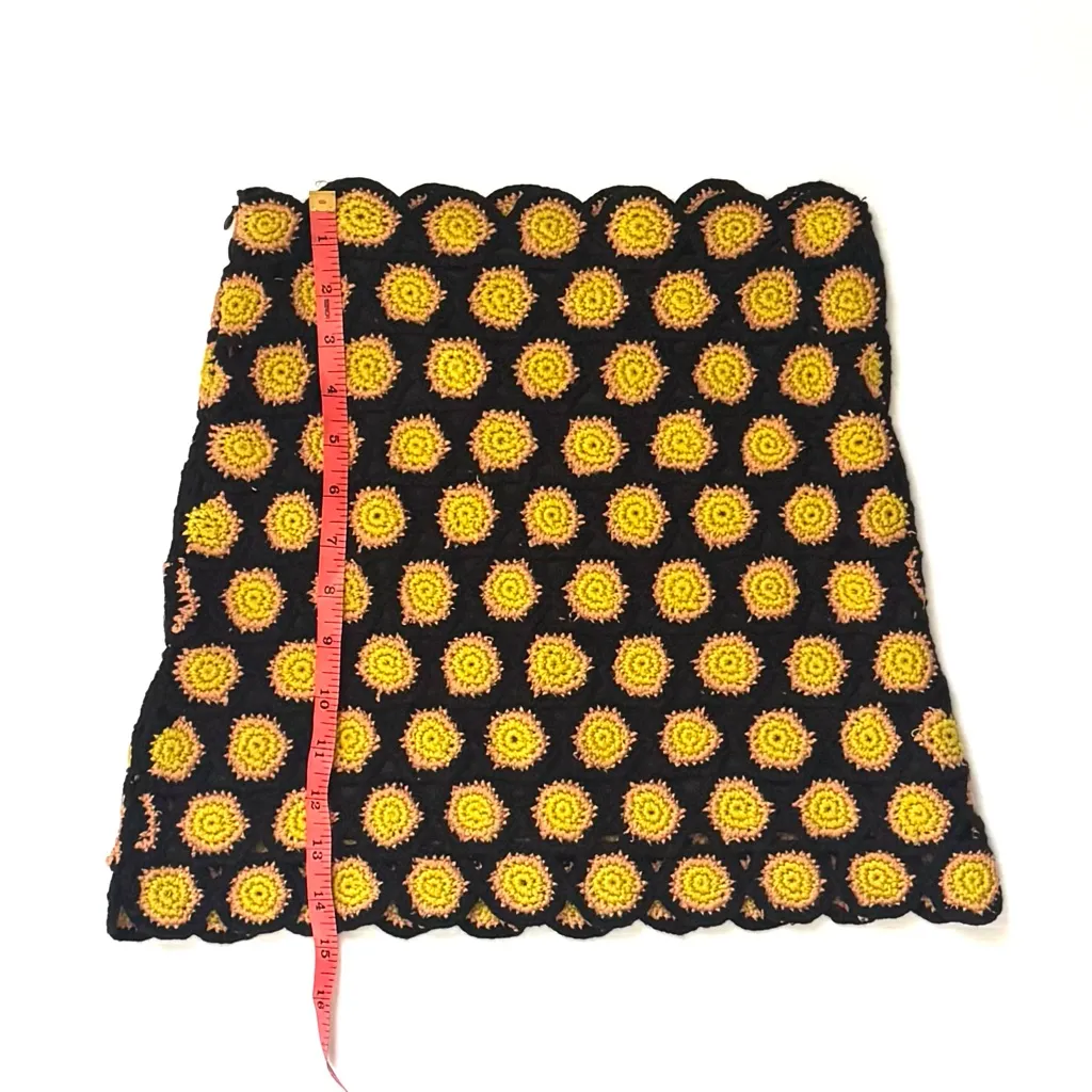 SIMON MILLER Wizzy Crochet Set in Black, Camel, & Kiwi Size Small Yellow - Image 11