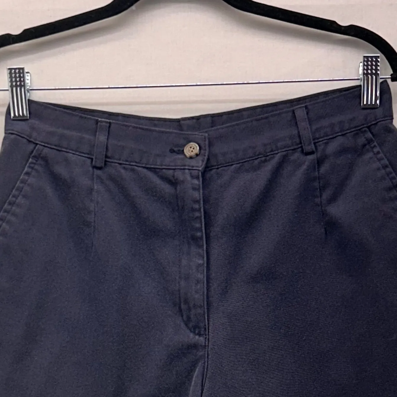 LL Bean Chino Shorts Navy‎ Blue 8 - Image 3