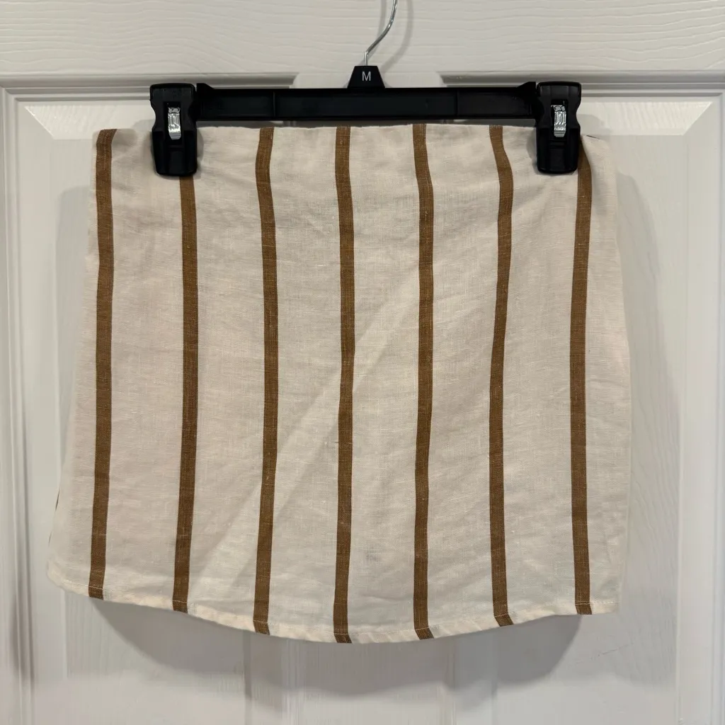 Solai NWOT Capri Linen Strapless Tube Top Cotton Linen Blend White Size XS - Image 5