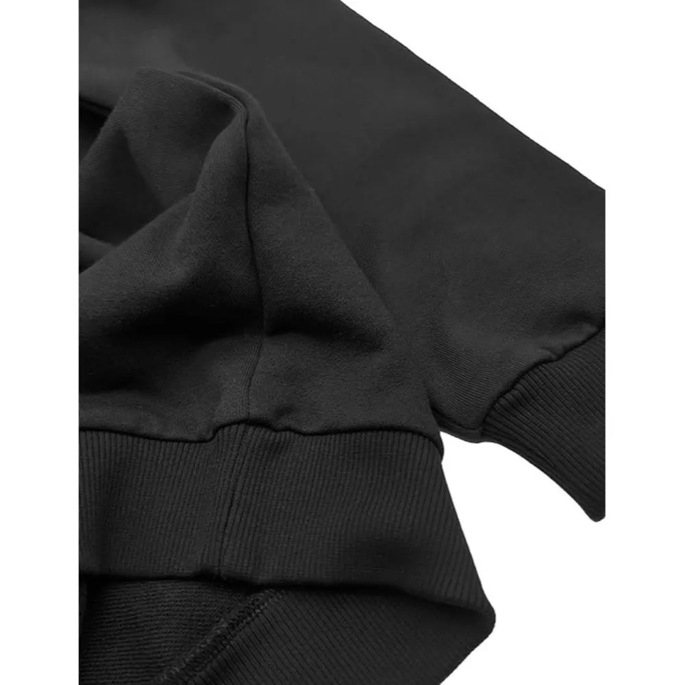 Dog Mama Embroidered Hoodie Sweatshirt M Black Pullover One Sided Pocket NEW Size M - Image 4