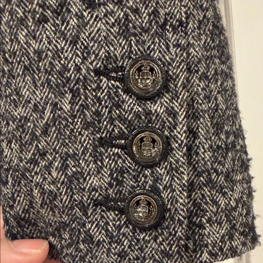 CAbi  wool blend Gray Tweed Blazer 2 - Image 4