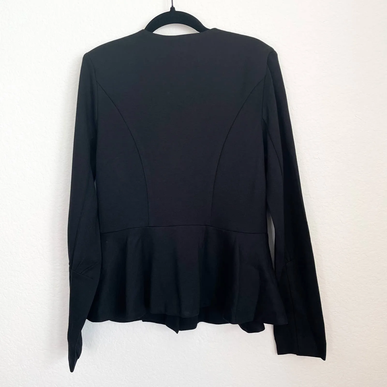 TIBI Black Bell Sleeve Top - Image 7