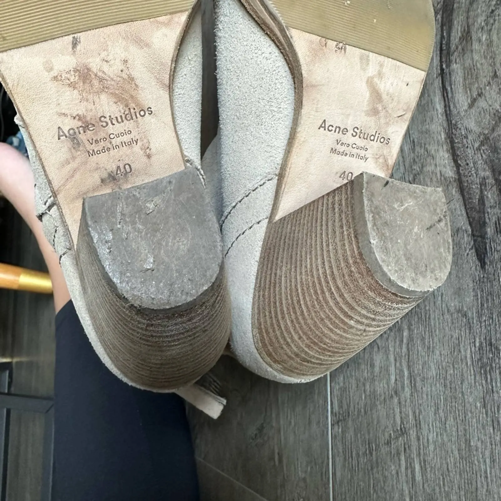 Acne Studios Pistol Suede Tan Mocca Castoro Boot Leather Nubuck EU 40 - Image 5