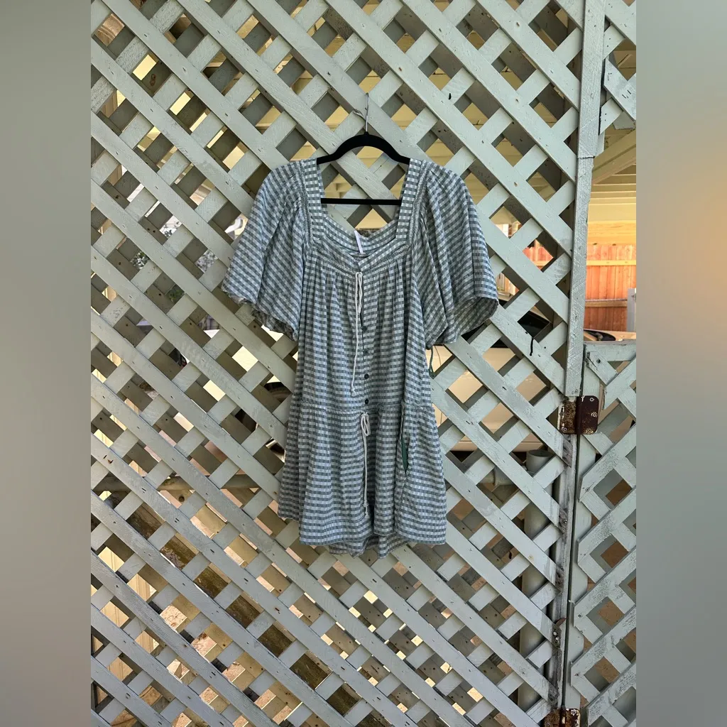 Free People  County Line Plaid Romper - Image 8