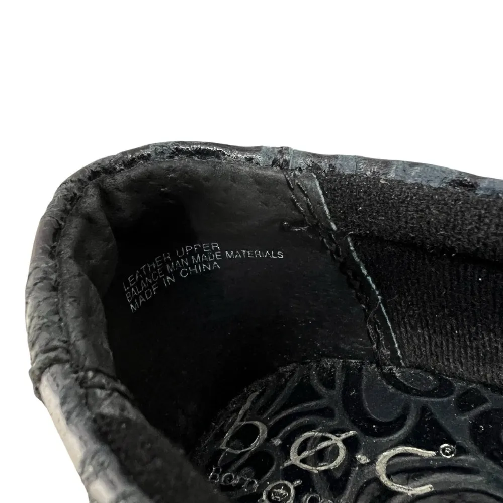 b.o.c. leather Black Scrolled slip on mule,clogs. . Size 8.5 - Image 6