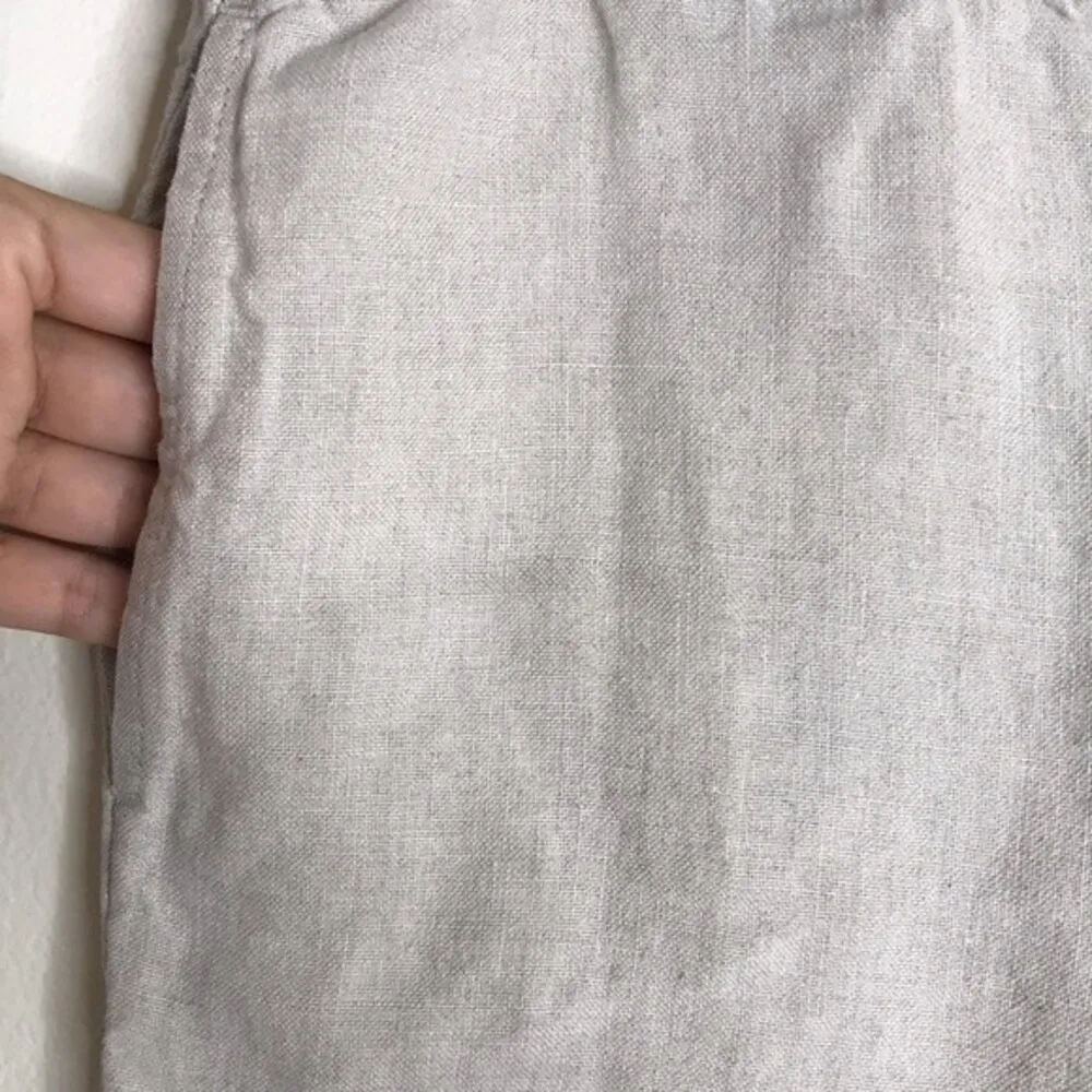 J. Jill 100% Linen Flax Wide Leg Ankle Pant size medium - Image 4