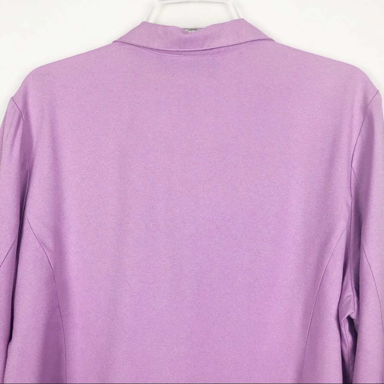 Sag Harbor Vintage Lavender Button Down Blouse Size Large - Image 7