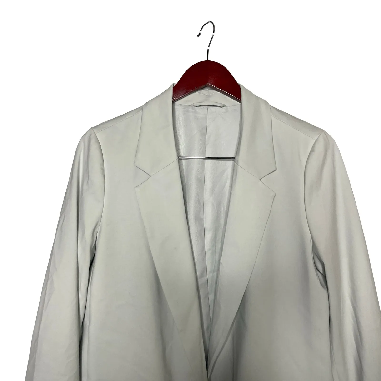 All Saints Aleida Lightweight tri open blazer in light green sz 6 - Image 6