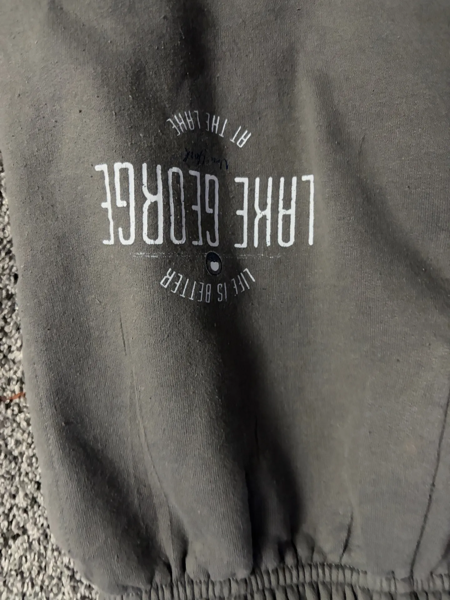 Grey Wide-Leg lake george Gildan Sweatpants - Image 2