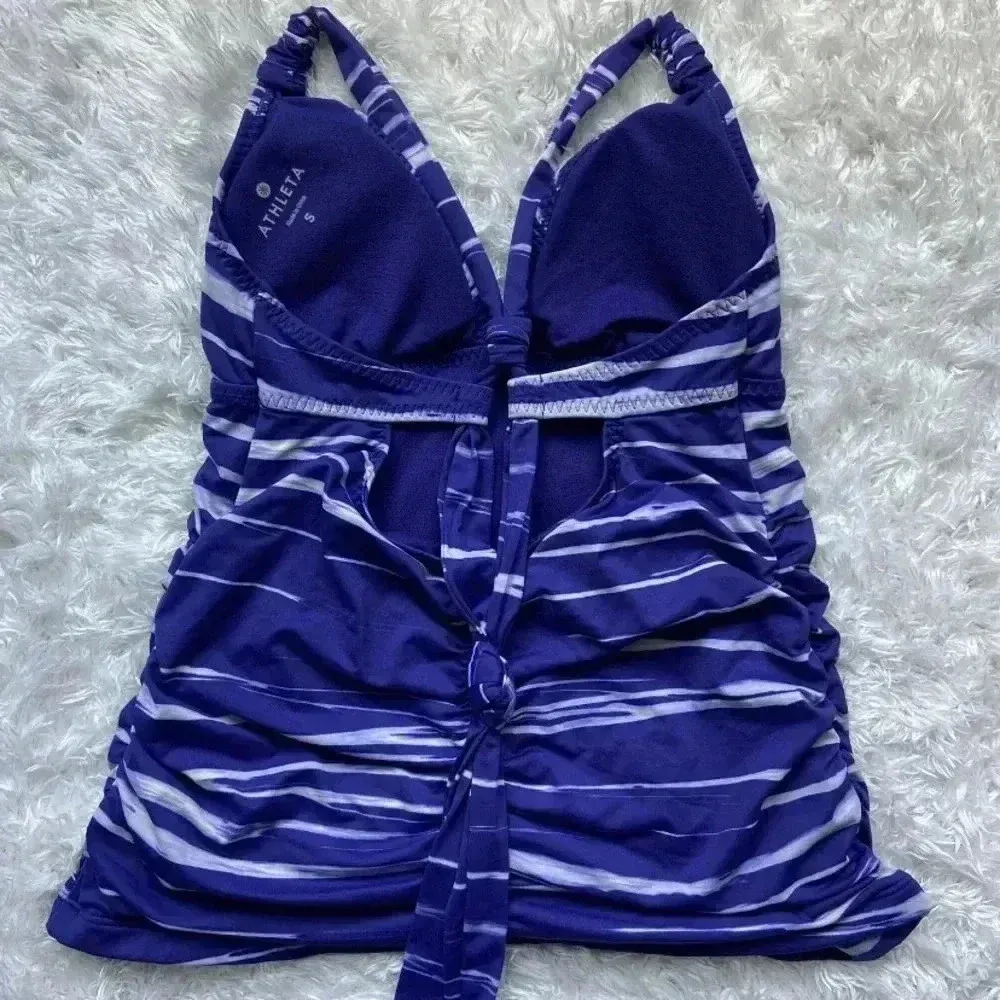 Athleta Aqualuxe Print Molded Cup Tankini TOP-‎ S - Image 4
