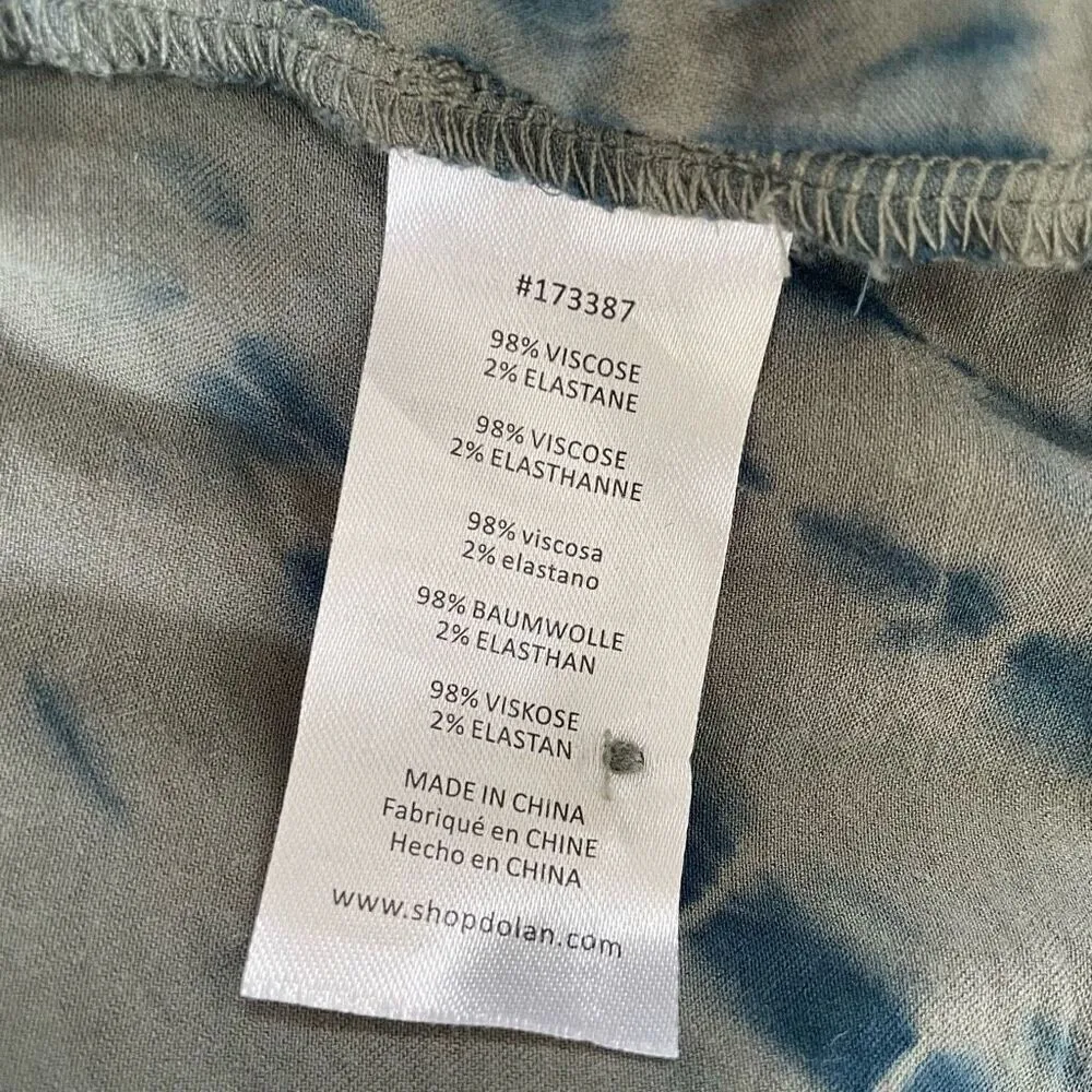 Anthropologie DolanTie Dye Eliska Maxi Dress Sage Moss Green Indigo Blue S - Image 9