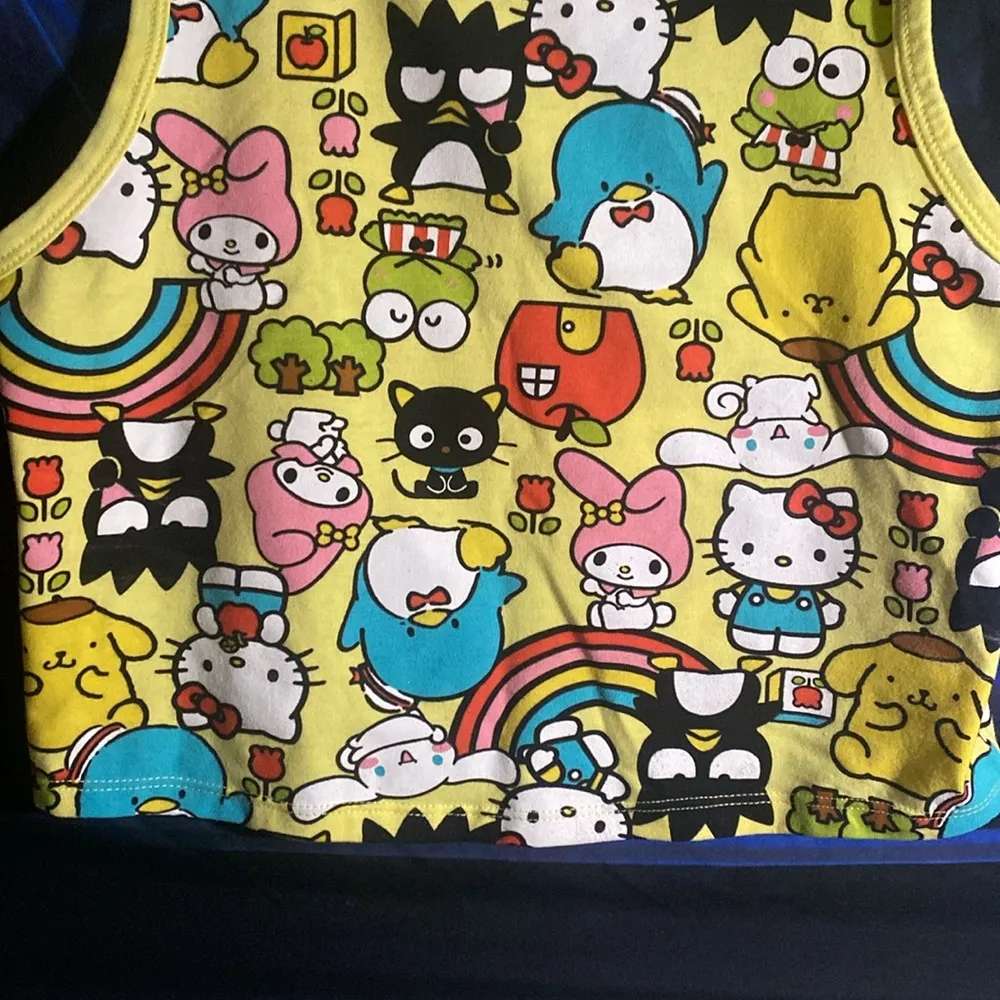 Hello Kitty & Friends  xl juniors tank crop top - Image 4