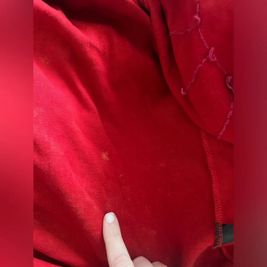 Boho Greater Good Sunshine Daydream Hoodie Jacket s/m
Fair trade Red - Image 14