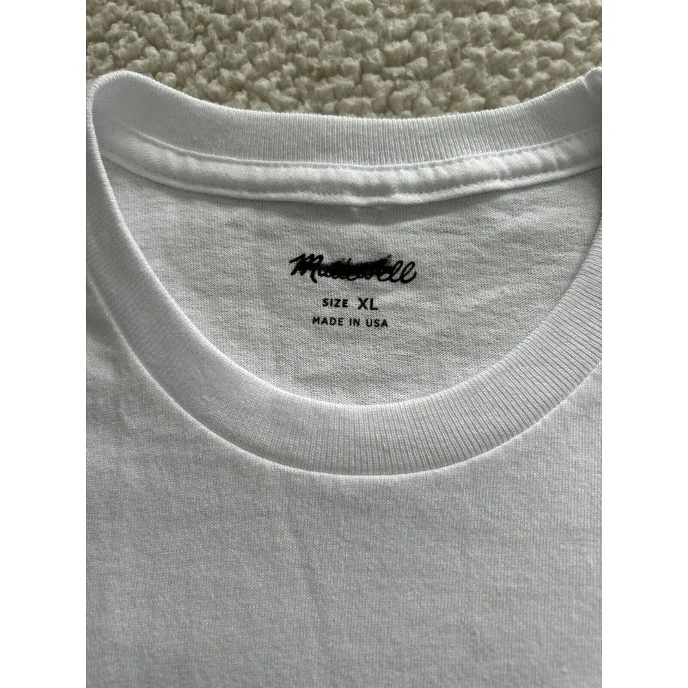 Madewell Vote Graphic Unisex Tee Shirt in Lighthouse White Size S - Image 12