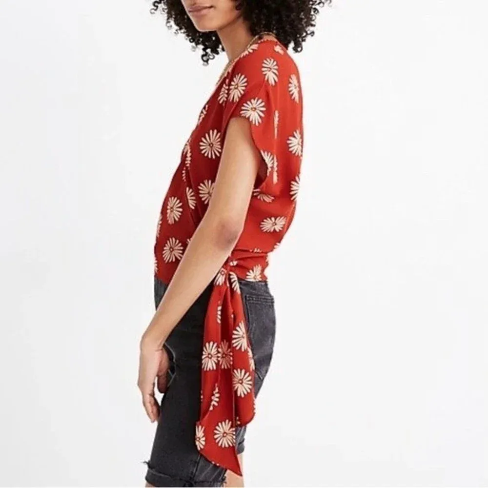 Madewell Sash Tie‎ Wrap Blouse SIze XS - Image 2