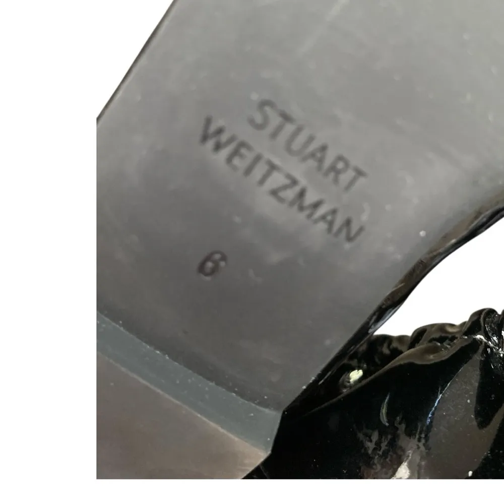 STUART WEITZMAN
Gabby Scrunched Patent Leather Ballet Flats Sz 6 - Image 7