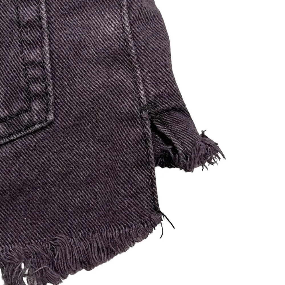 Amuse Society Black Kenzie Cutoff Denim Jean Shorts - Image 5