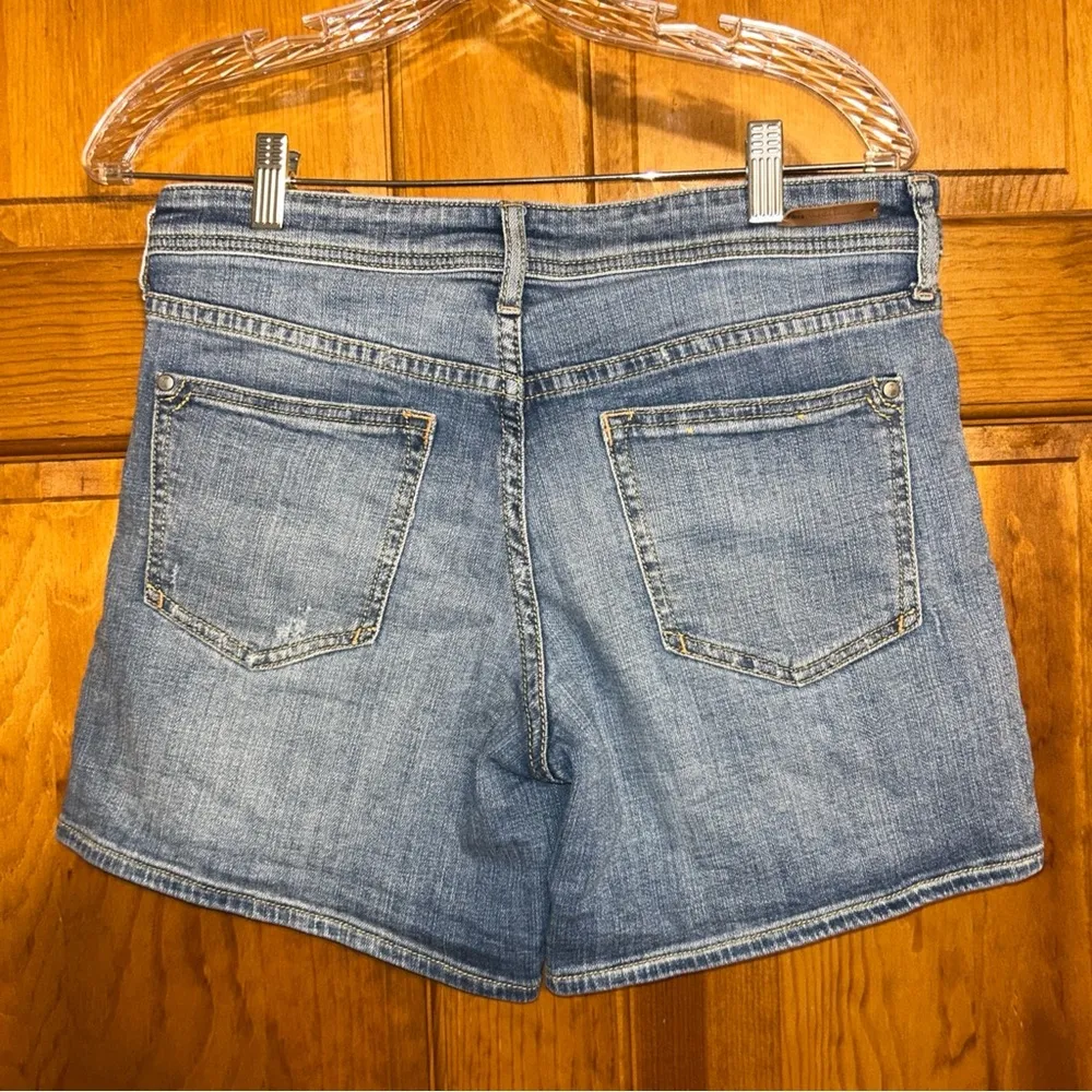 Pilcro and the Letterpress Hyphen Distress Jean Shorts Sz 27-VGUC - Image 6