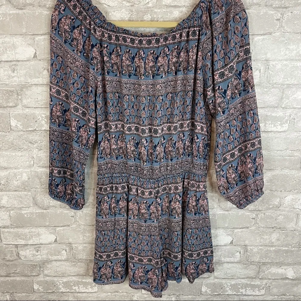 Band of Gypsies Floral Print Romper - Image 4