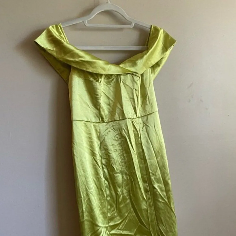 Dolly & Delicious Fishtail Maxi Dress Sz 6 Formal Prom Green - Image 11