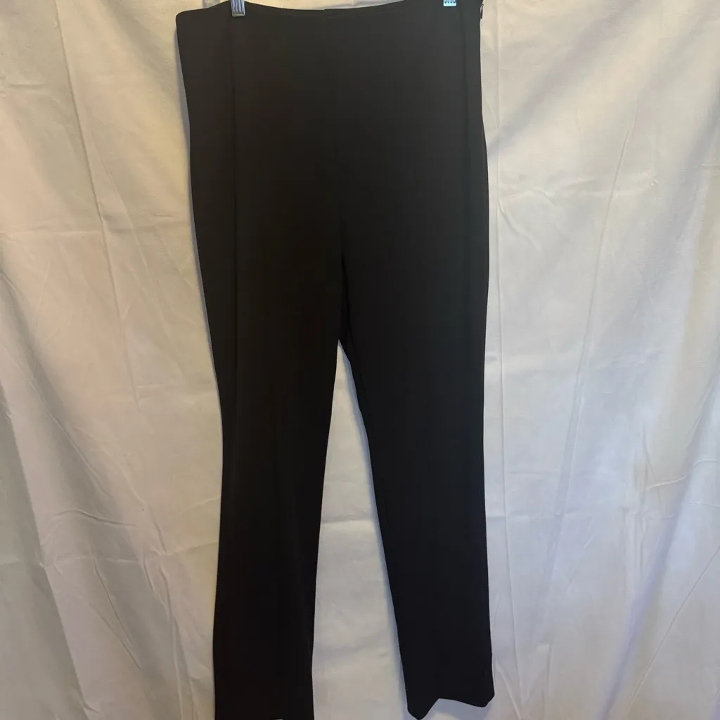 Trina Turk Women’s 11 Black Carine 2 Stretchy Crepe Knit Pant. NWT See Desc. - Image 2