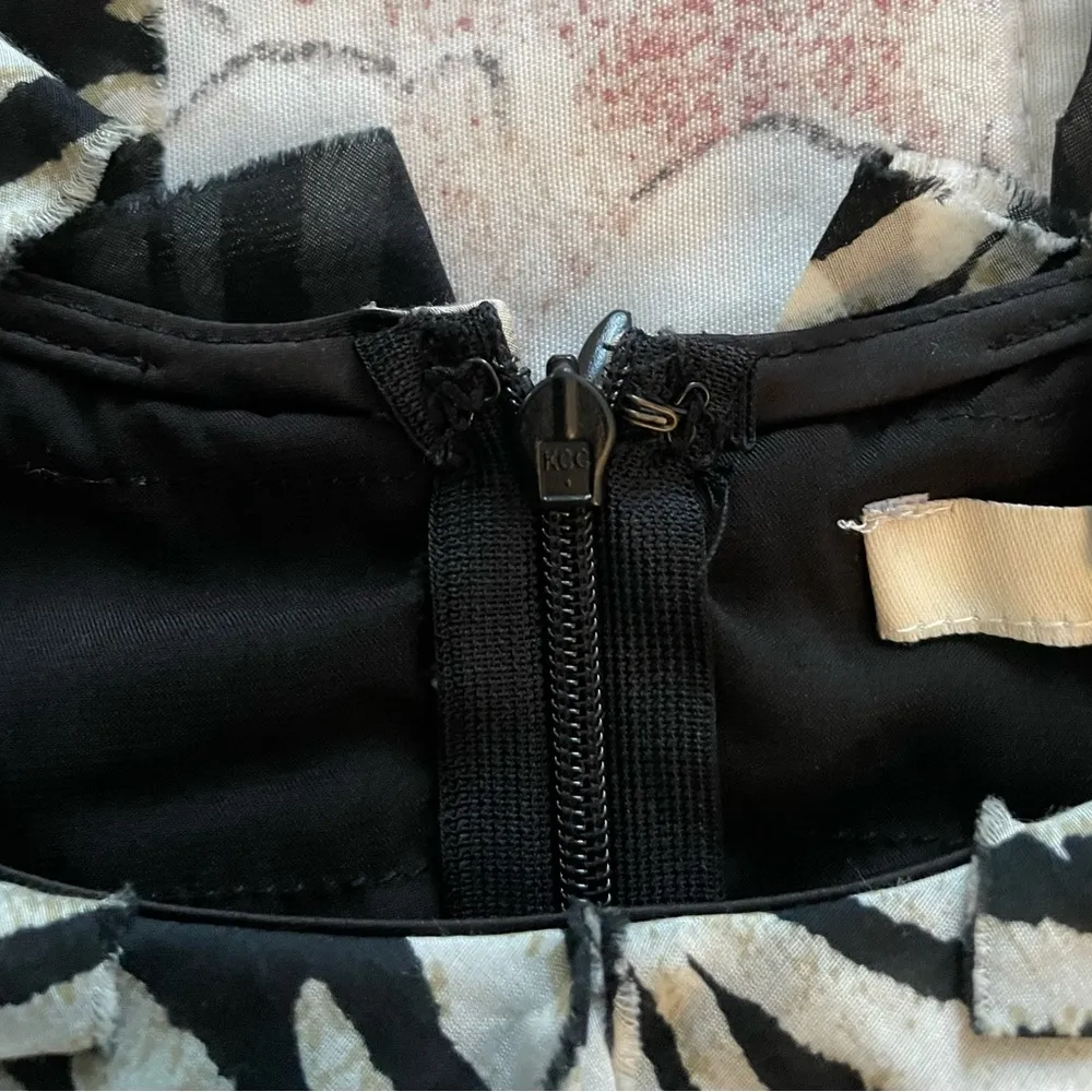 Ark & Co. Y2K animal print silk blend sheath cocktail mini dress, size S boho - Image 7