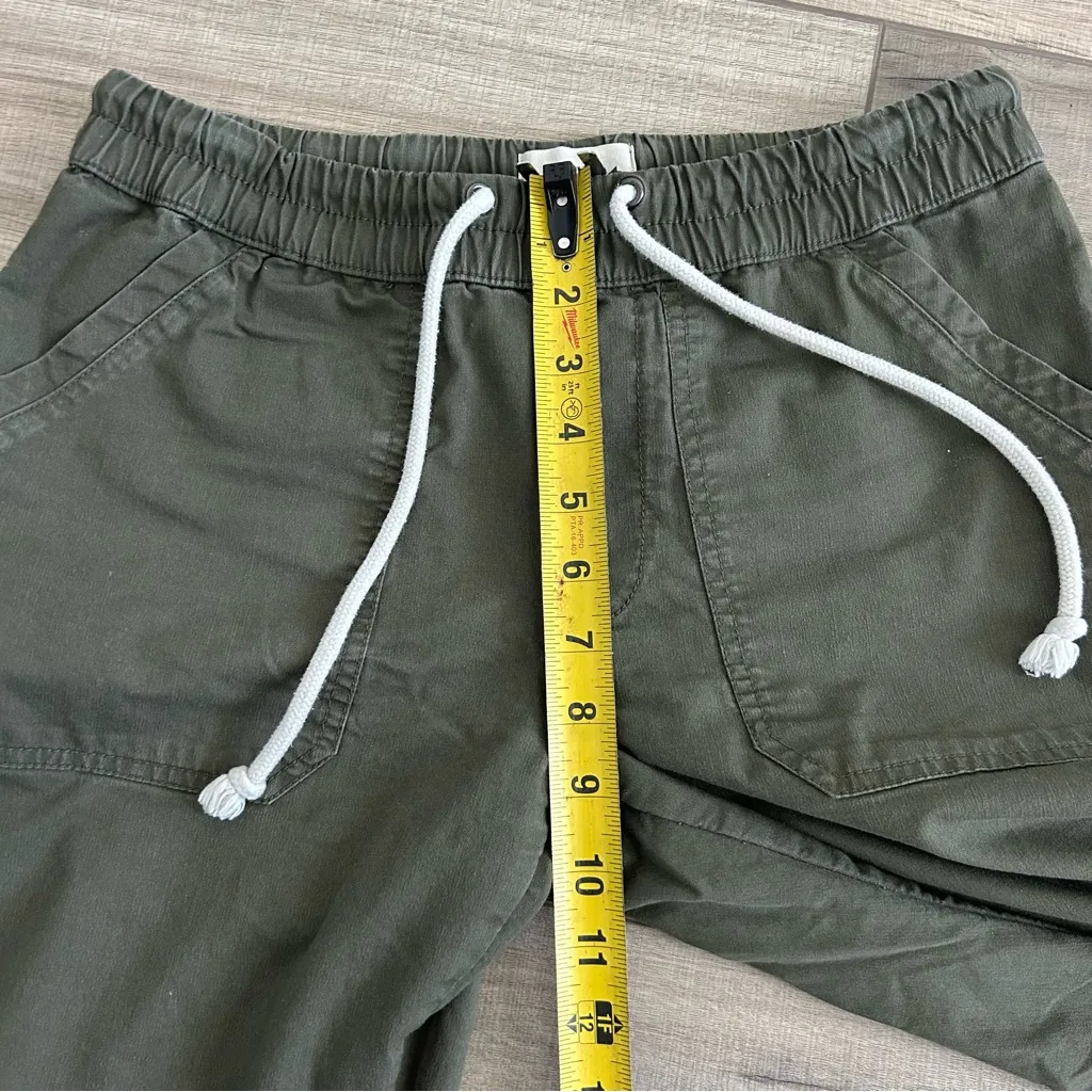 Pact Organic Cotton Twill Pull On Pants Olive Green Olivine Small - Image 7