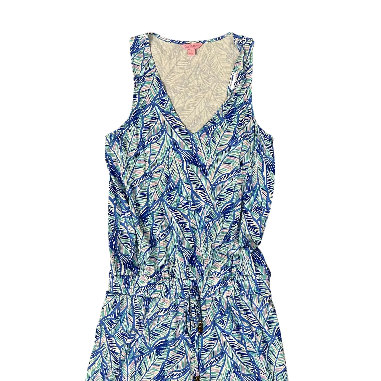 Lilly Pulitzer Leaf Print Jumpsuit - Image 3