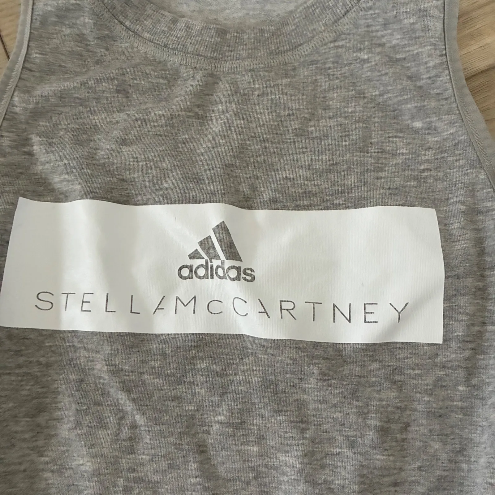 Adidas by Stella McCartney Grey Sleeveless Tank Top Athletic Athleisure Size M Gray Size M - Image 3
