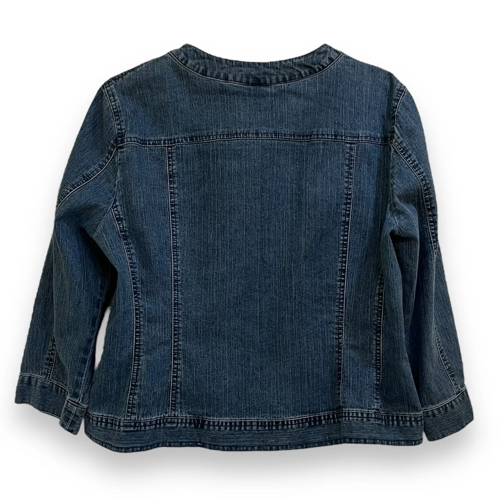 80s 90s Vintage Hearts of Palm rhinestone embellished denim jean suit Blue Size undefined - Image 7