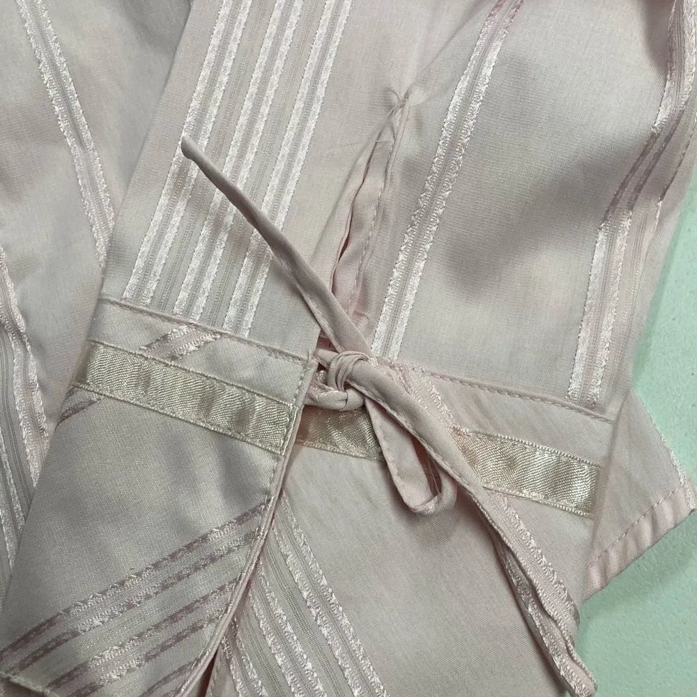 CATO,JM Sportswear, Women’s pink top, size Large, long sleeves, buttons down front‎ - Image 4