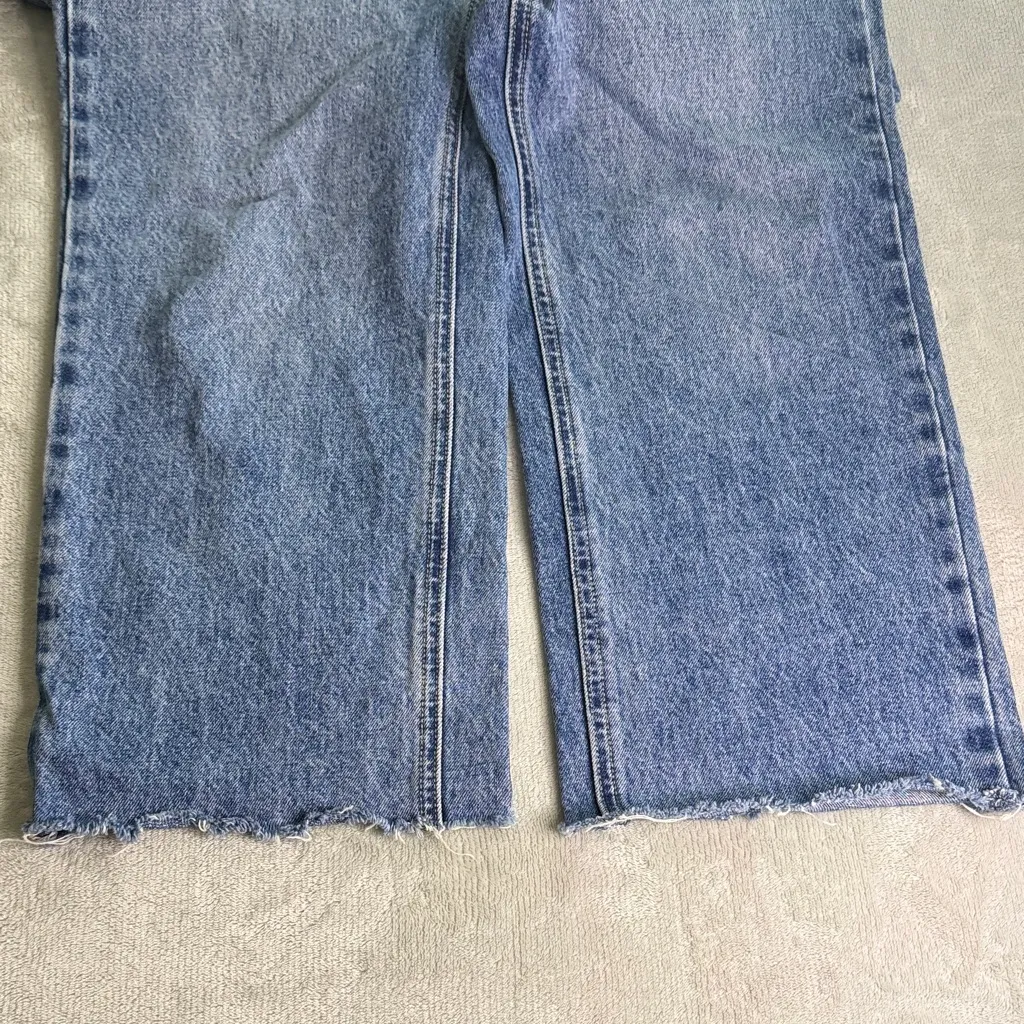 Princess Polly Vintage Wash Blue High Waist Denim - Image 4