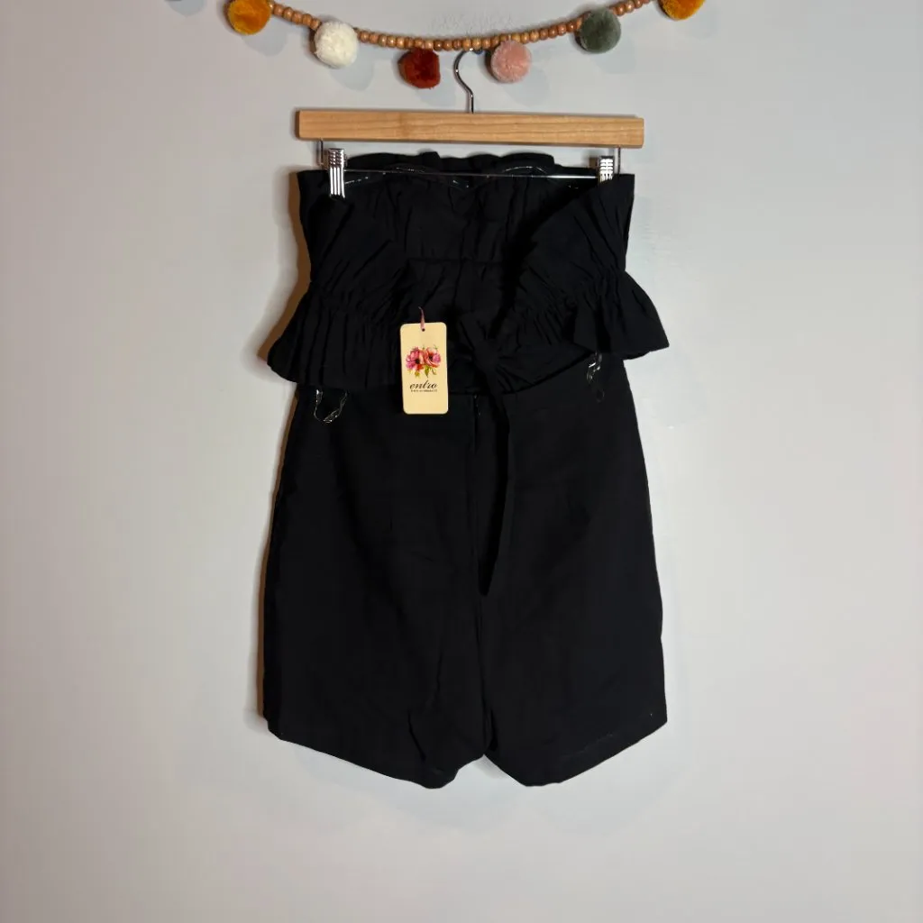 Entro NWT  black strapless ruffle romper - Image 5